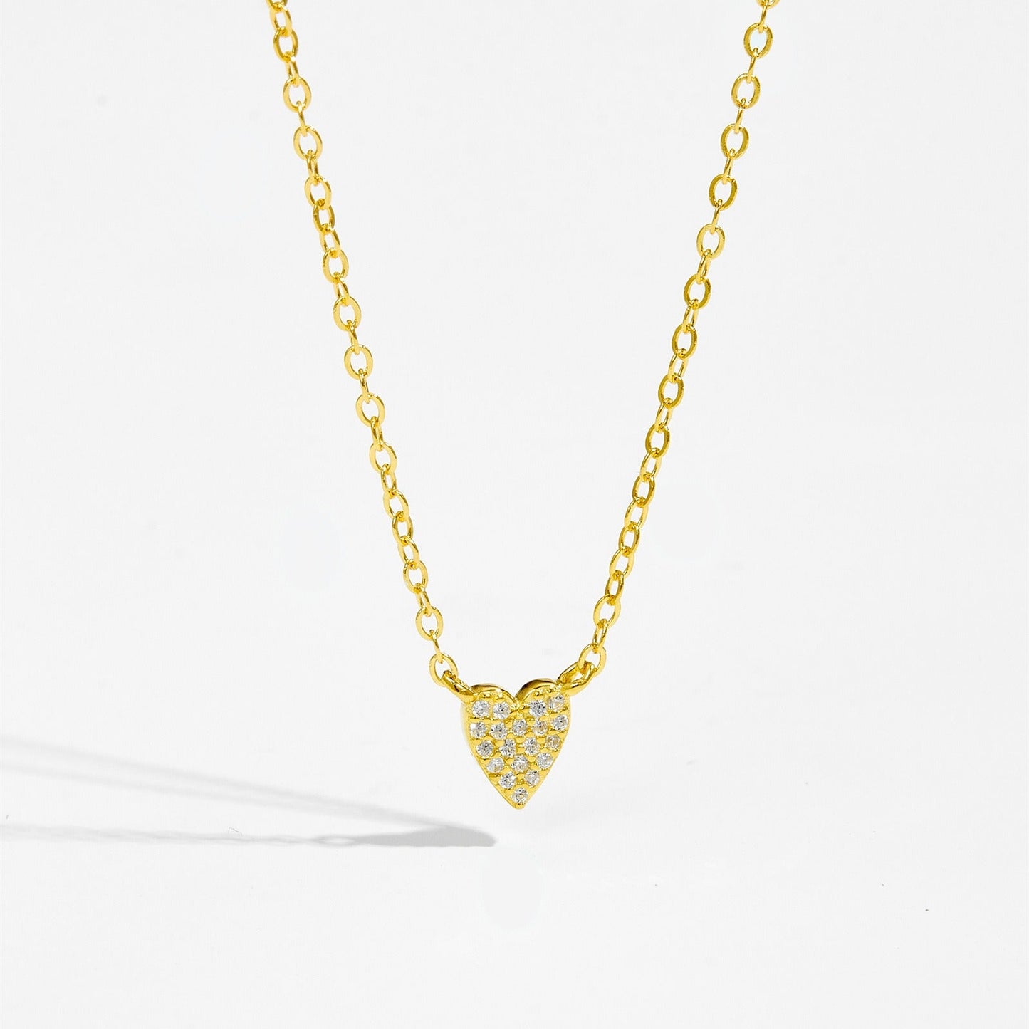 Isaline – Collar Colgante Corazón Brillante