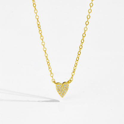 Isaline – Collar Colgante Corazón Brillante