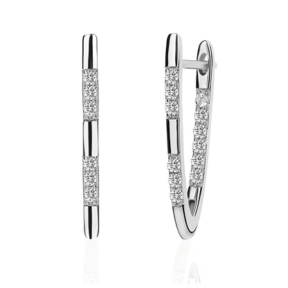 Cleah – Pendientes Elegantes de Circonita Dorada