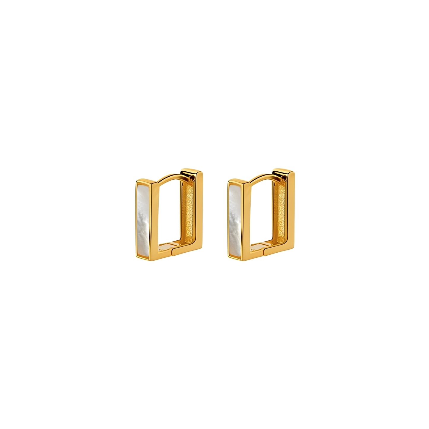 Elisa – Pendientes Cuadrados Concha Elegantes