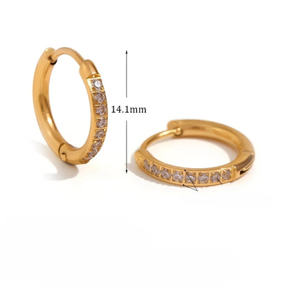 Verna – Pendientes Huggie Eternidad