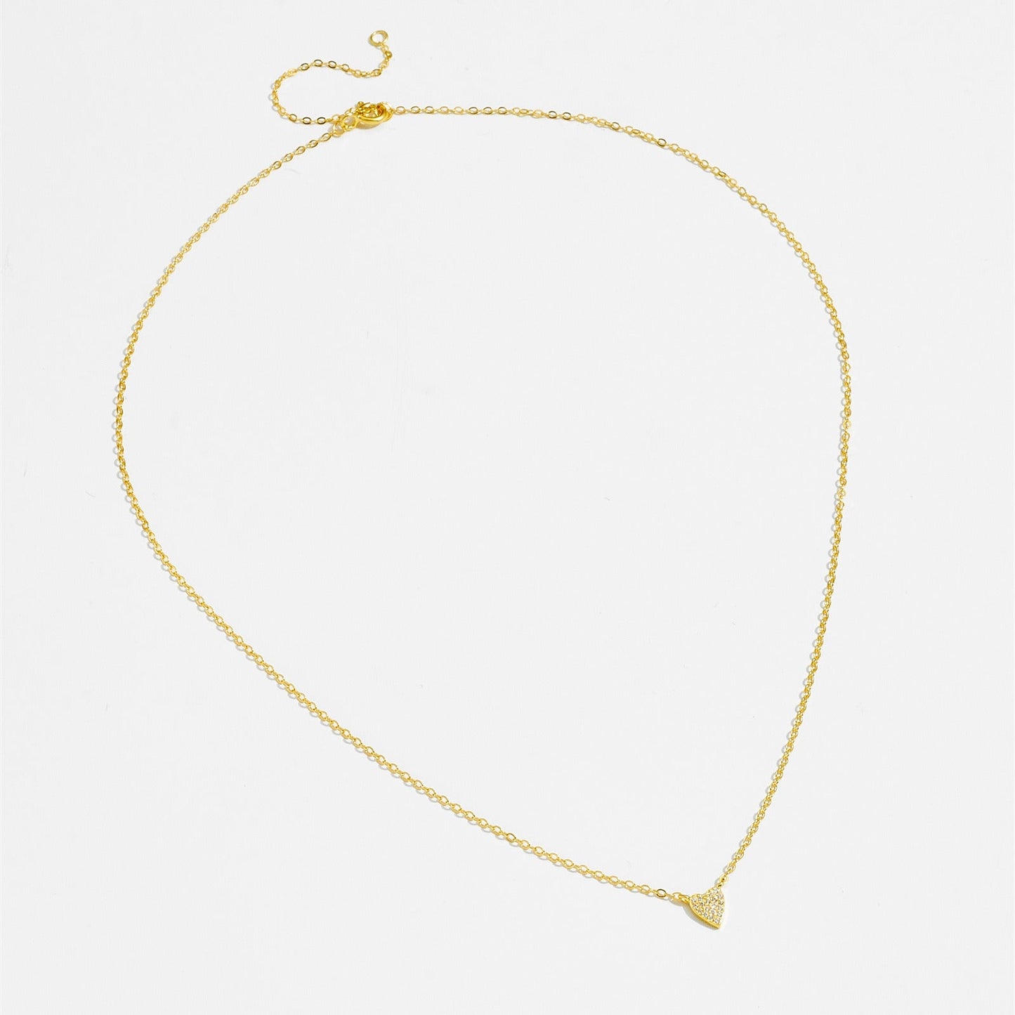 Isaline – Collar Colgante Corazón Brillante