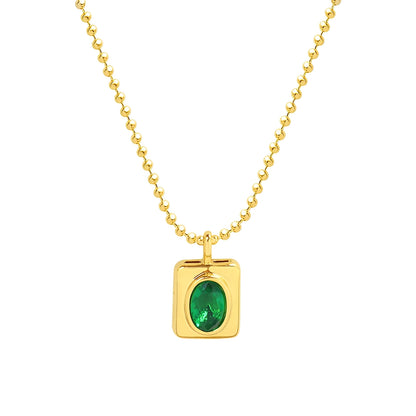 Bea – Collar Ovalado Elegante con Acabado Brillante