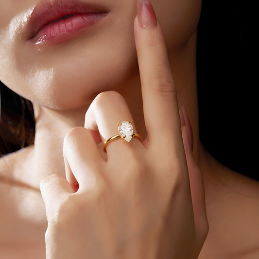 Miley – Anillo Solitario de Moissanita