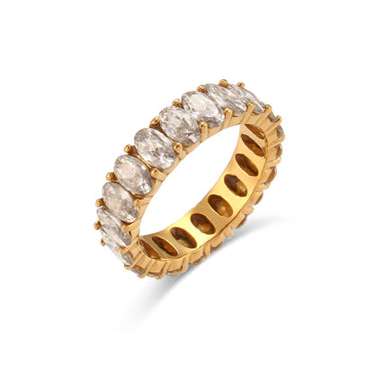 Antoinette – Anillo Eternidad Ovalado
