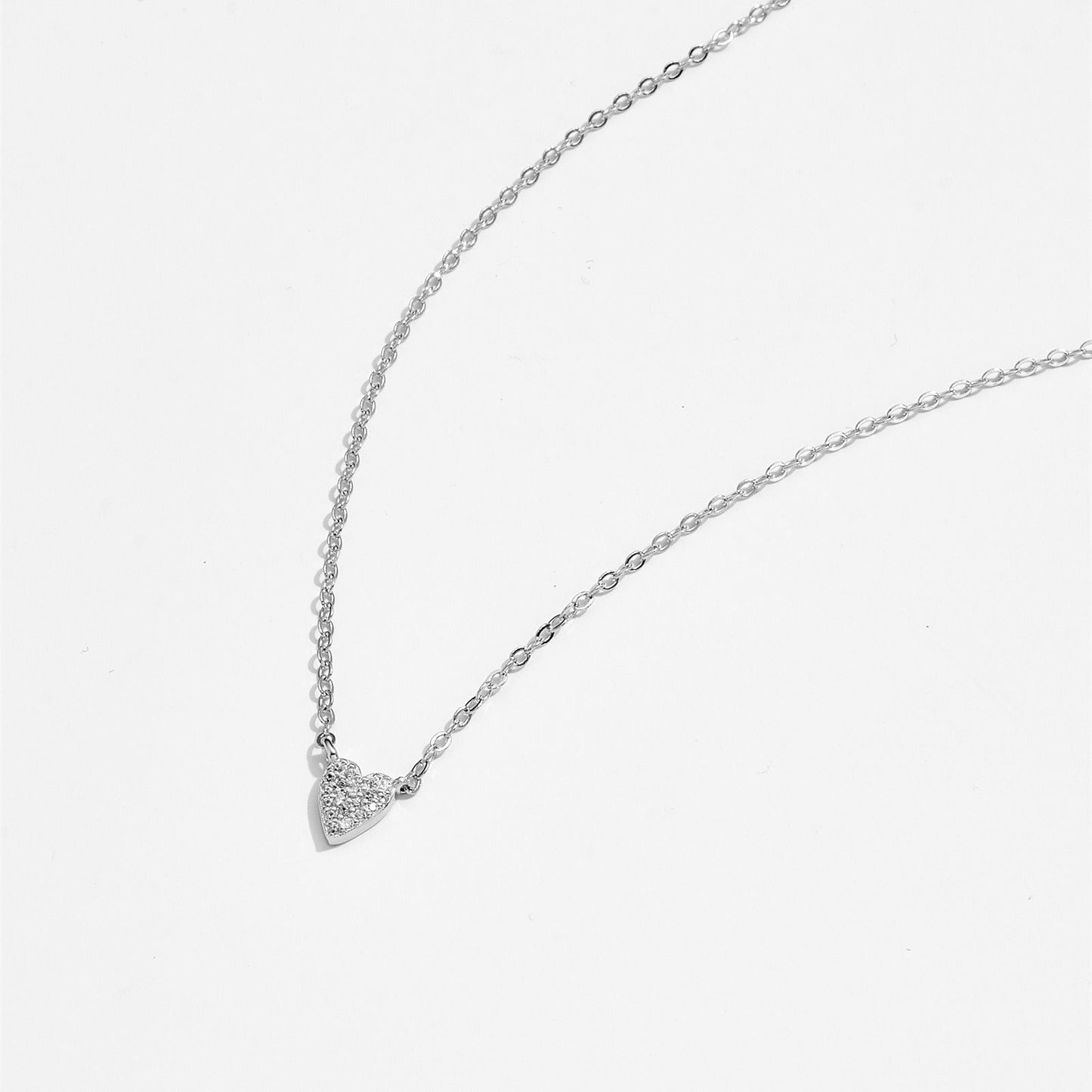 Juliet – Collar Corazón en Plata 925 con Diamante