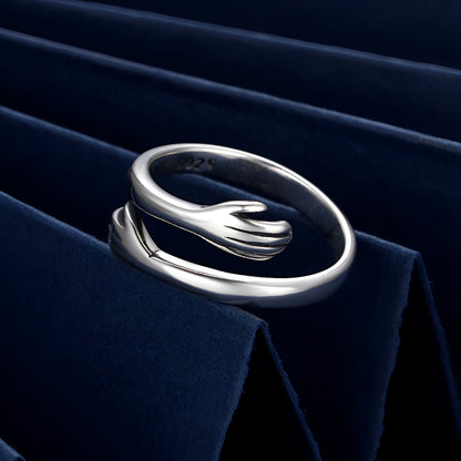 Amalya – Anillo Abrazo Ajustable en Plata