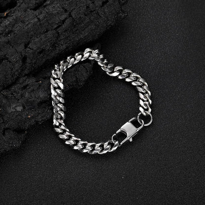 Mateo – Pulsera de Cadena Cubana Elegante