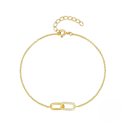 Rina – Pulsera con Eslabones Brillantes