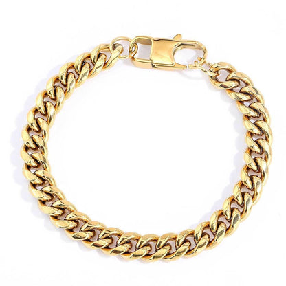 Mateo – Pulsera de Cadena Cubana Elegante