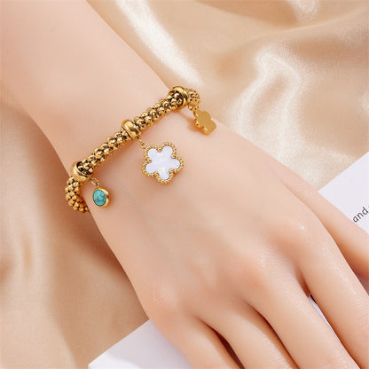 Helena – Pulsera Retro de Acero Elegante