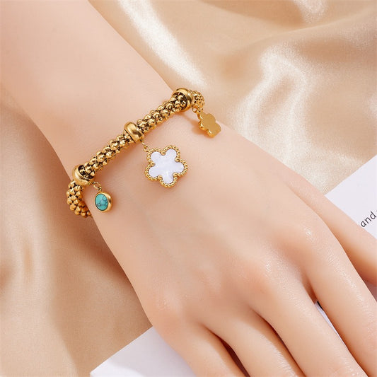 Helena – Pulsera Retro de Acero Elegante