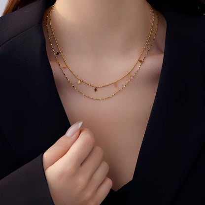Lany – Collar Doble Estrella Delicado