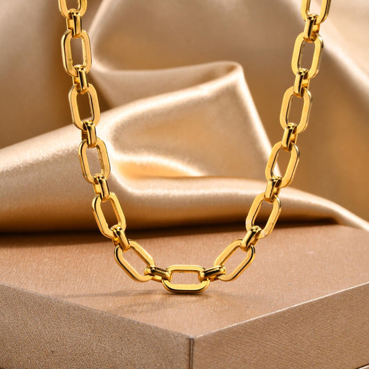 Alina – Conjunto de Collar y Pulsera de Acero Inoxidable
