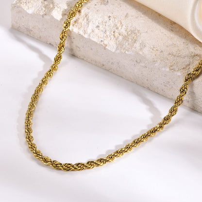 Faya – Collar de Cadena Retorcida Tipo Cuerda
