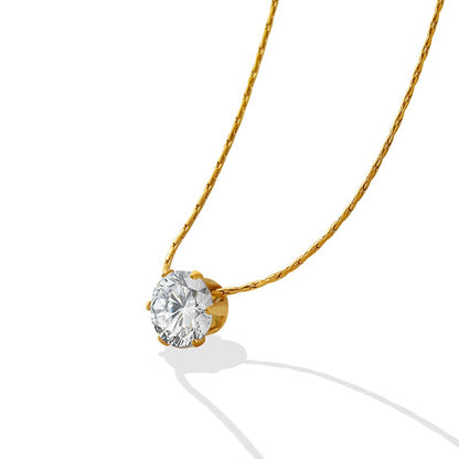 Gwen – Collar Solitario de Zirconia Elegante