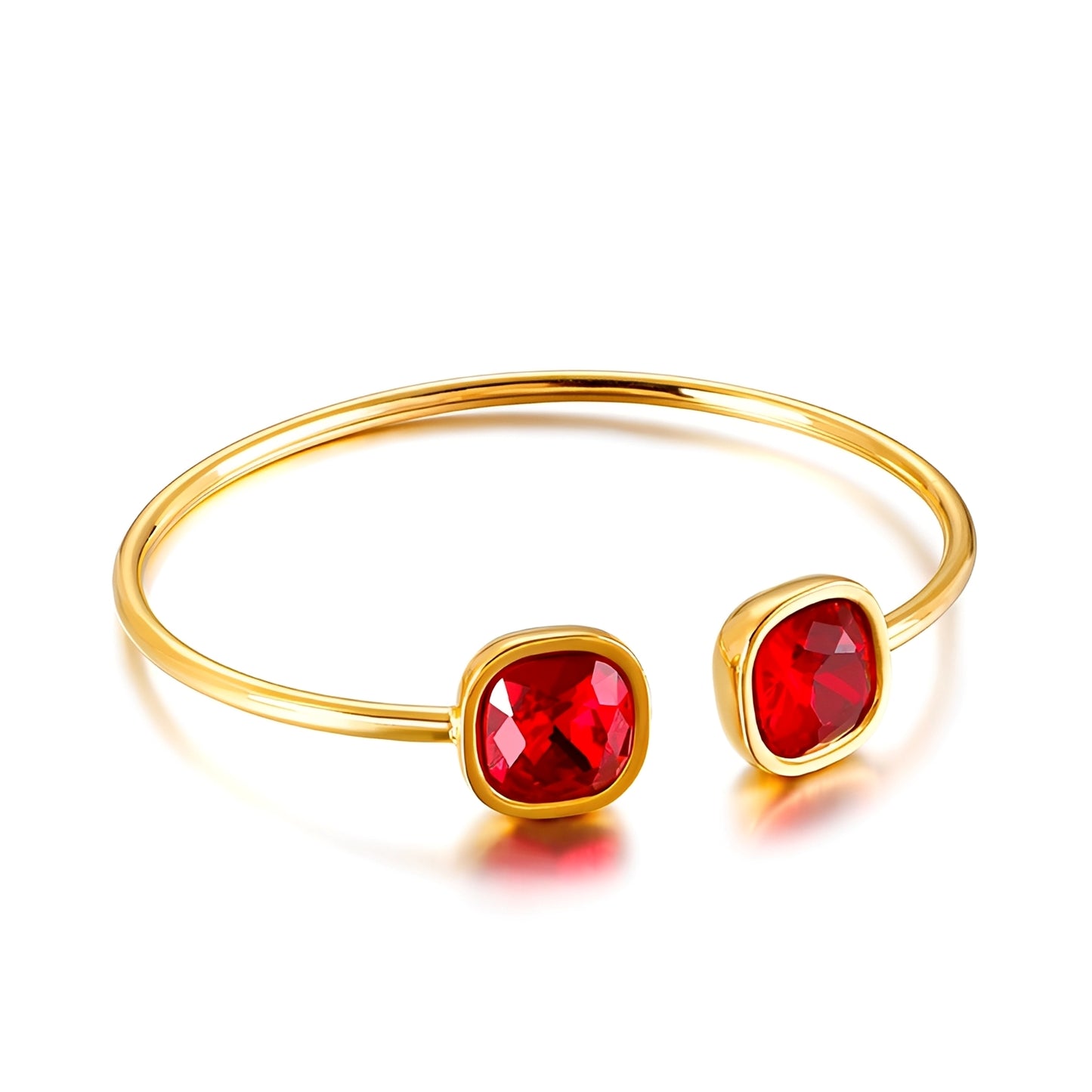 Noelia – Pulsera Cuadrada Abierta