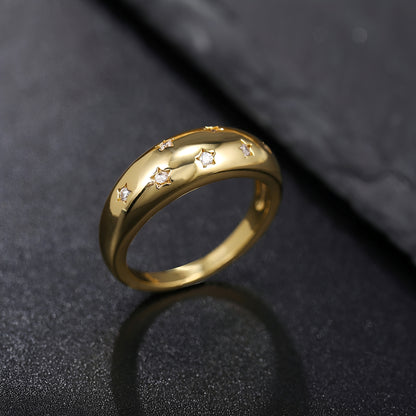 Cielo – Anillo Estrella con Brillo Celestial