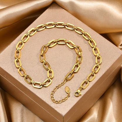Alina – Conjunto de Collar y Pulsera de Acero Inoxidable