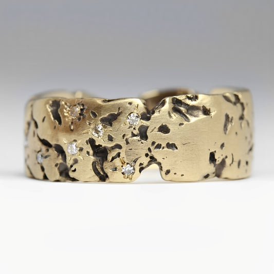 Tiffany – Anillo Vintage Dorado con Cristal Azul Incrustado