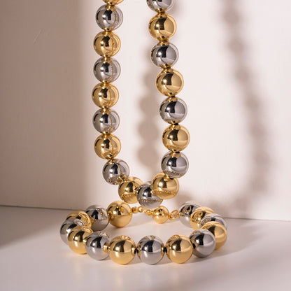 Riva – Conjunto Collar y Pulsera con Cuentas Elegante