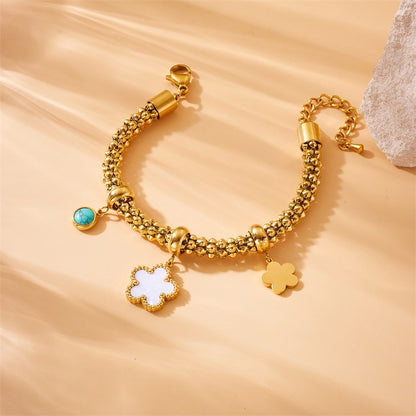 Helena – Pulsera Retro de Acero Elegante