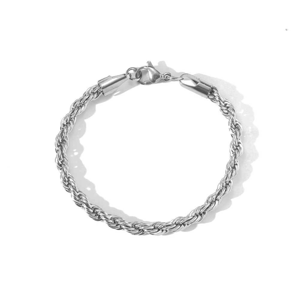 George – Pulsera Cadena Twist de Acero