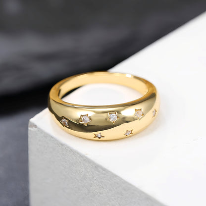 Cielo – Anillo Estrella con Brillo Celestial
