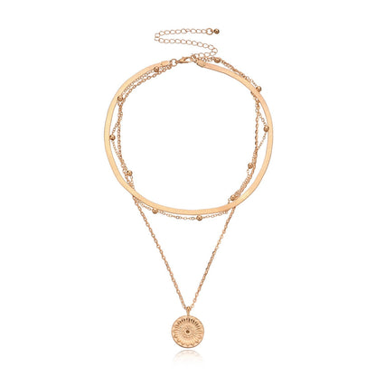 Riana – Collar Multicapas de Perlas Esféricas