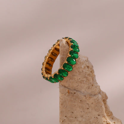 Antoinette – Anillo Eternidad Ovalado