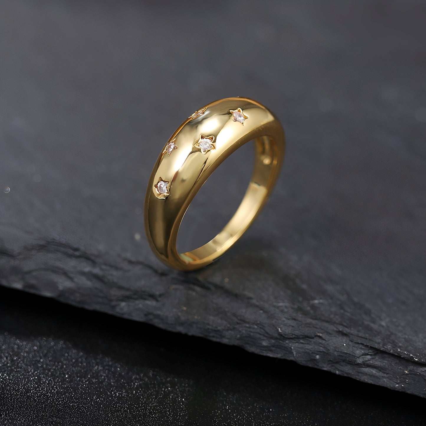 Cielo – Anillo Estrella con Brillo Celestial