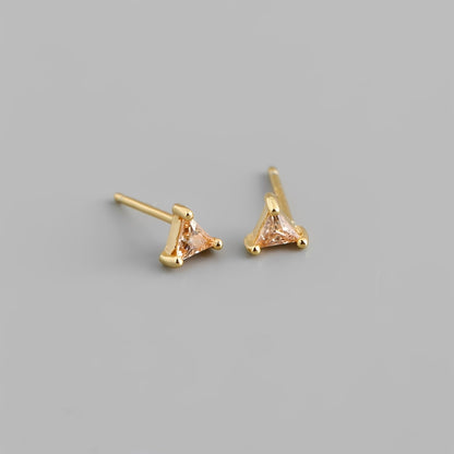 Inez – Pendientes de Triángulo Zirconio Colorido