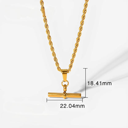 Katriona – Collar T-Bar con Brillo Elegante y Estilo Chic