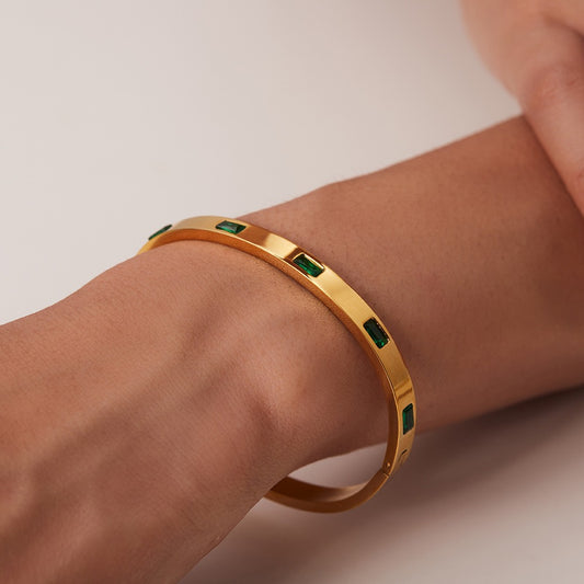 Isabella – Pulsera con Circonias Rectangulares
