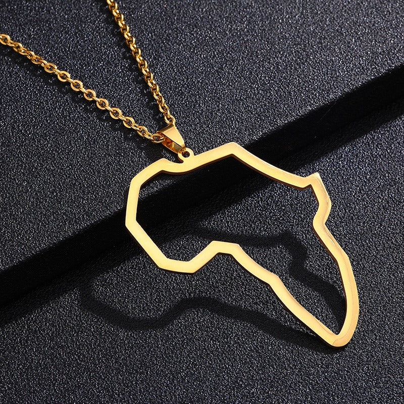Amara – Collar Contorno de África
