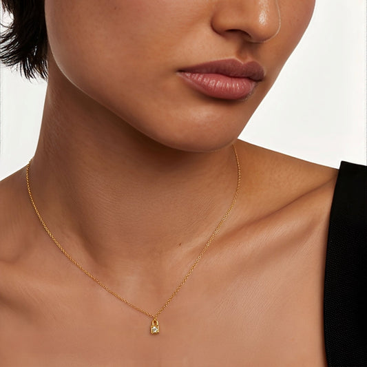 Maelyne – Collar Colgante Candado Mini