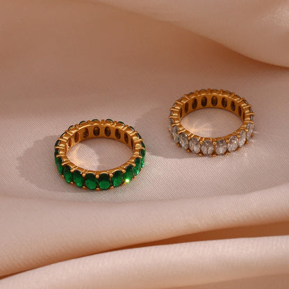Antoinette – Anillo Eternidad Ovalado