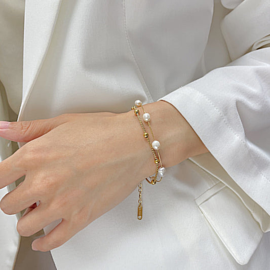 Vicky – Pulsera con Perlas Naturales