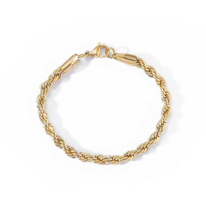 George – Pulsera Cadena Twist de Acero