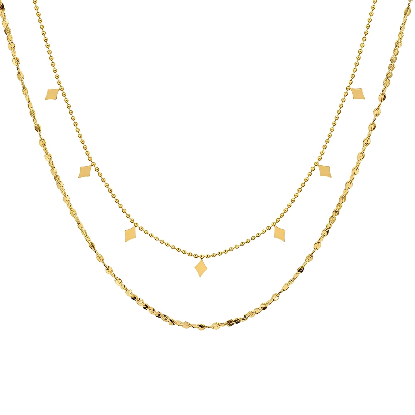 Lany – Collar Doble Estrella Delicado