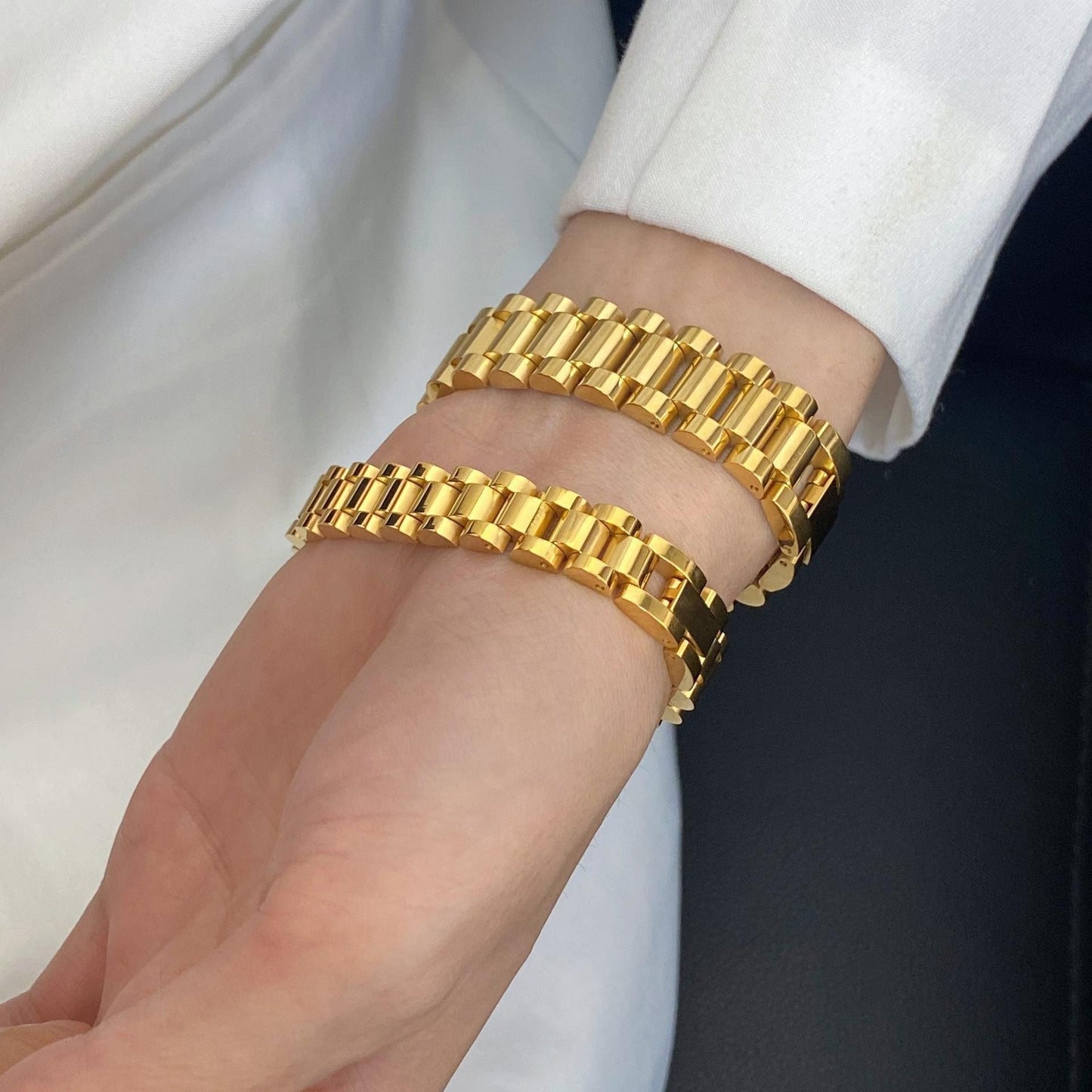 Emma – Pulsera de Cadena Dorada