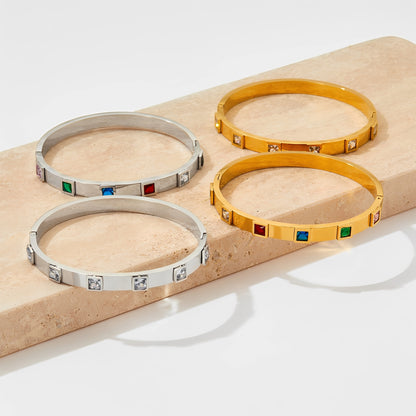 Aira – Pulsera Industrial Retro de Acero