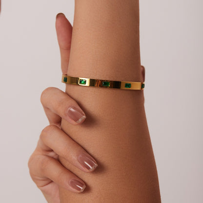 Isabella – Pulsera con Circonias Rectangulares