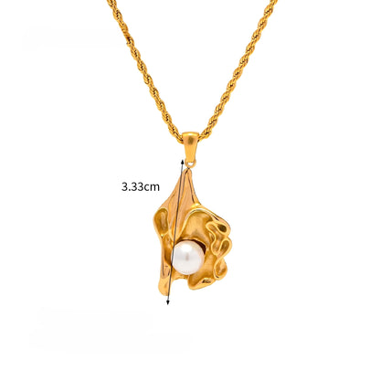 Elena – Collar Colgante Perla Elegante