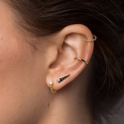 Valentina – Pendientes Redondos Strass Elegancia Simple