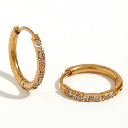 Verna – Pendientes Huggie Eternidad