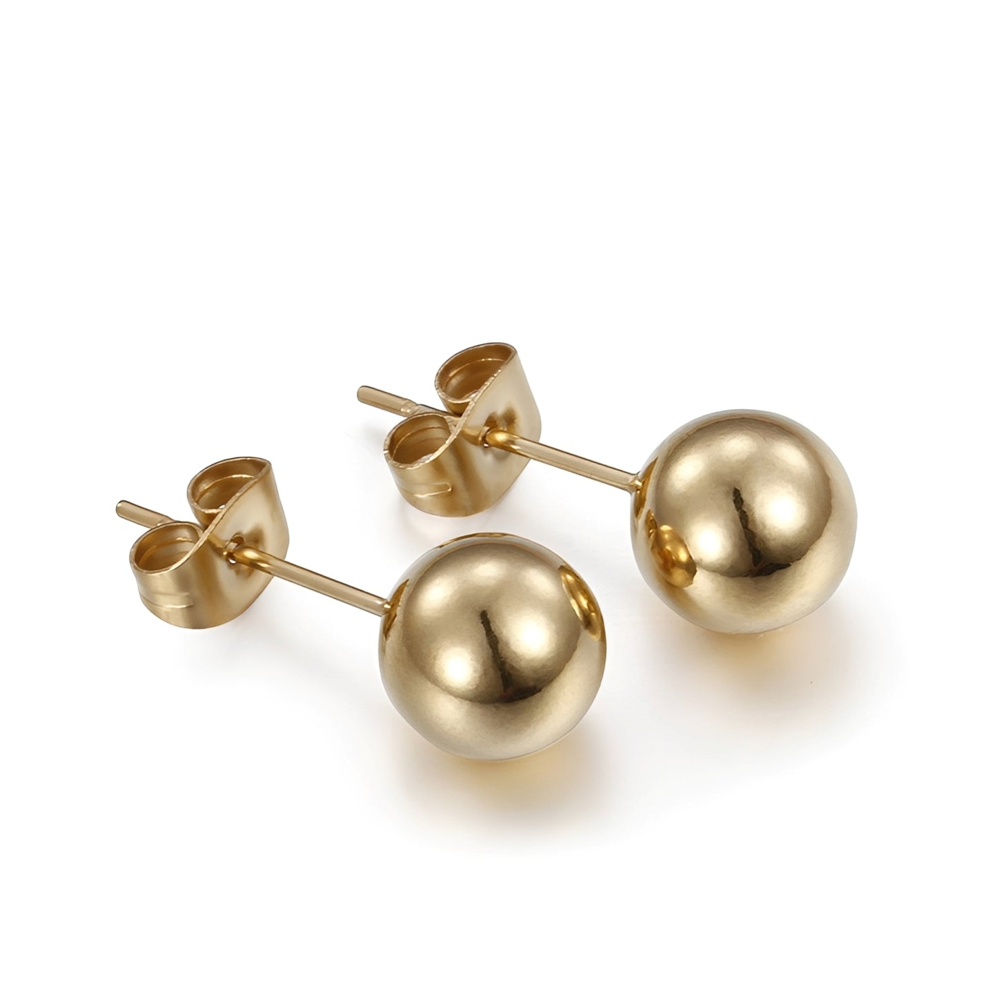 Korra – Pendientes Bola Dorada Elegantes