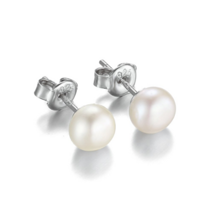 Nazieba – Pendientes Perla Cultivada Elegantes