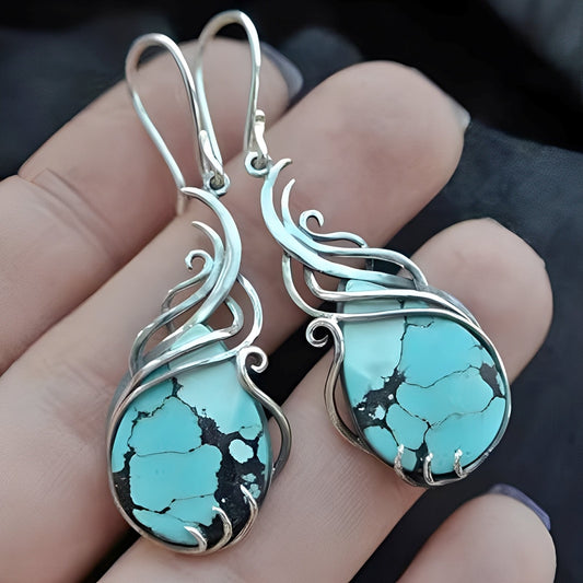Celeste – Pendientes Esmeralda Vintage