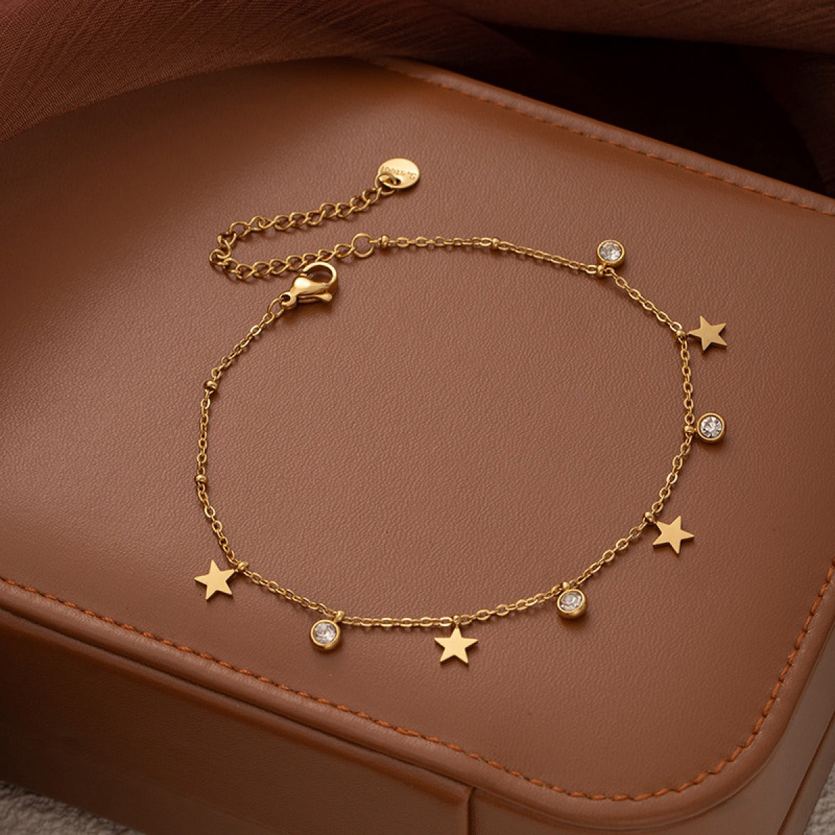 Selia – Tobillera con Cristales Multicolor